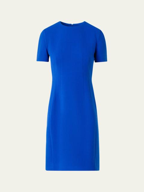 Tailored Wool Crepe Dress