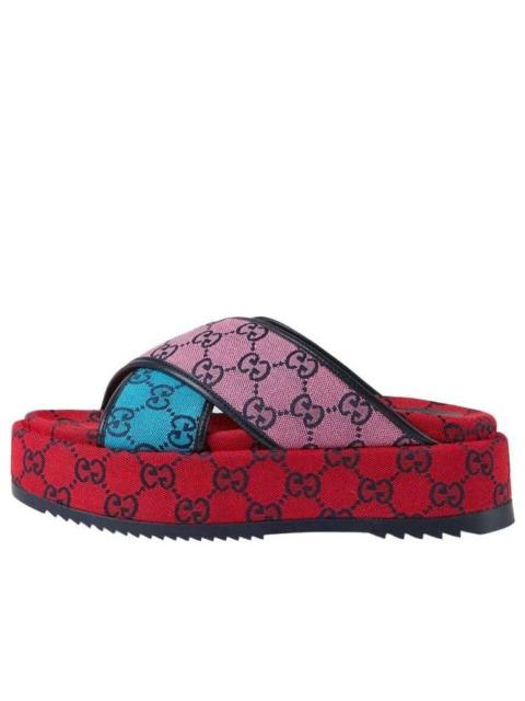 (WMNS) Gucci GG Platform Sandal 'Multicolor' 663666-2UZU0-4281