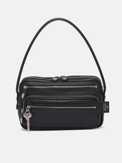 Leather Camero Fur Party Bag