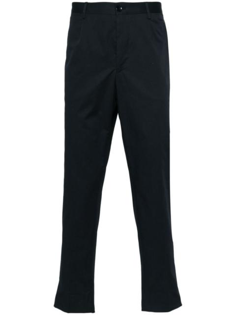 tapered cotton chino trousers