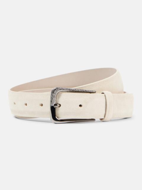 Suede belt