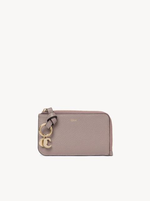 ALPHABET WALLET IN GRAINED LEATHER