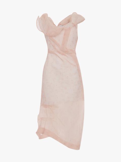 Hoop Midi Dress In Sketched Ditsy Blossom