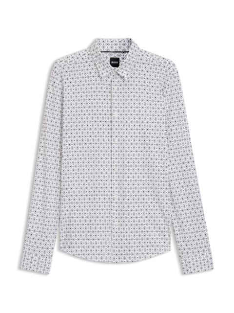 SLIM-FIT SHIRT IN PERFORMANCE-STRETCH ITALIAN FABRIC