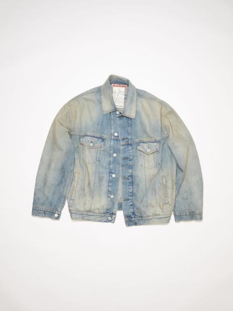 Oversized fit denim jacket - Light blue