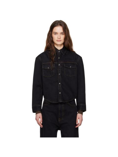 Black Denim Shirt Jacket