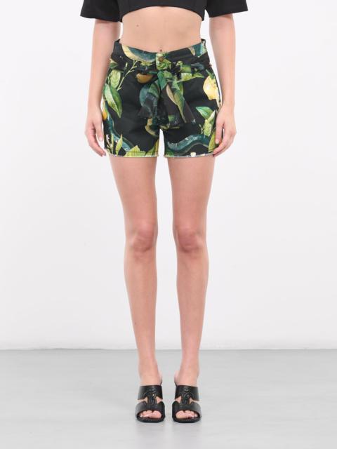 Lemon Print Shorts