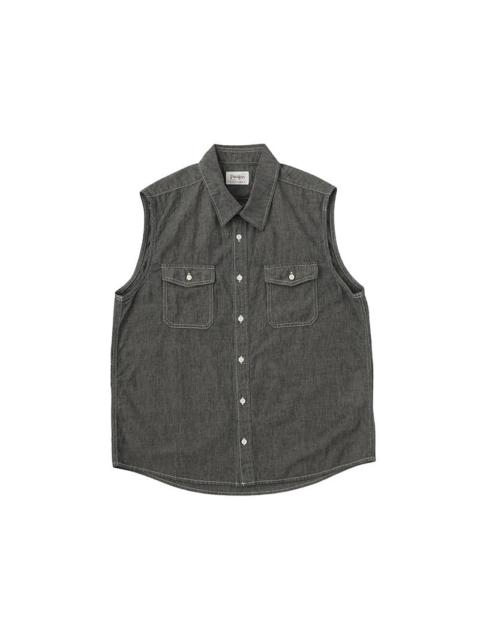 CUT OFF SHIRT CHAMBRAY DK.INDIGO