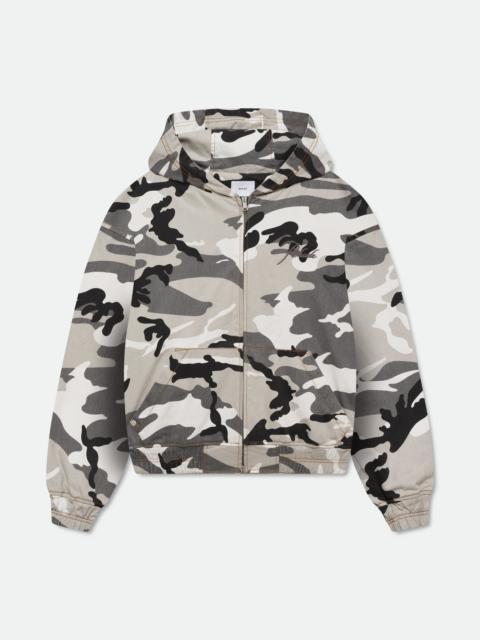 WASHED CAMO WORK JACKET