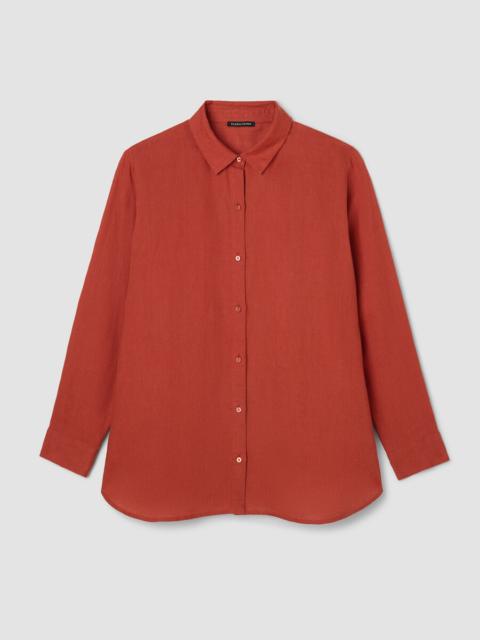 Organic Handkerchief Linen Classic Collar Shirt