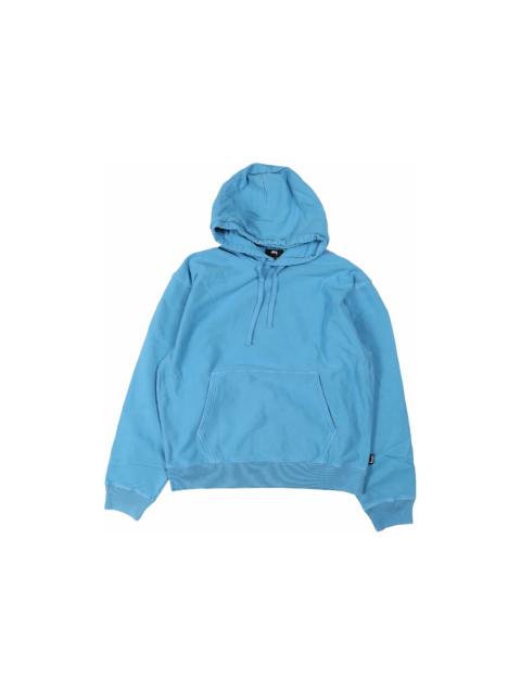 Stussy Pigment Dyed Fleece Hoodie Blue