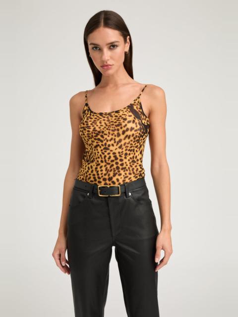 DARK LEOPARD SILK CAMI