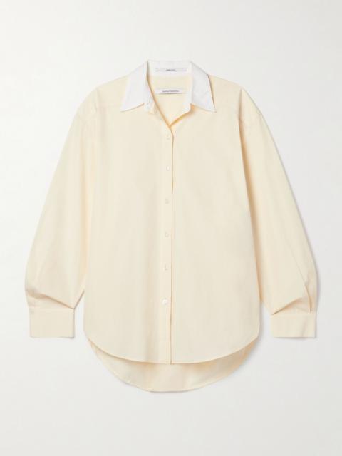 Organic cotton-poplin shirt Off-white
