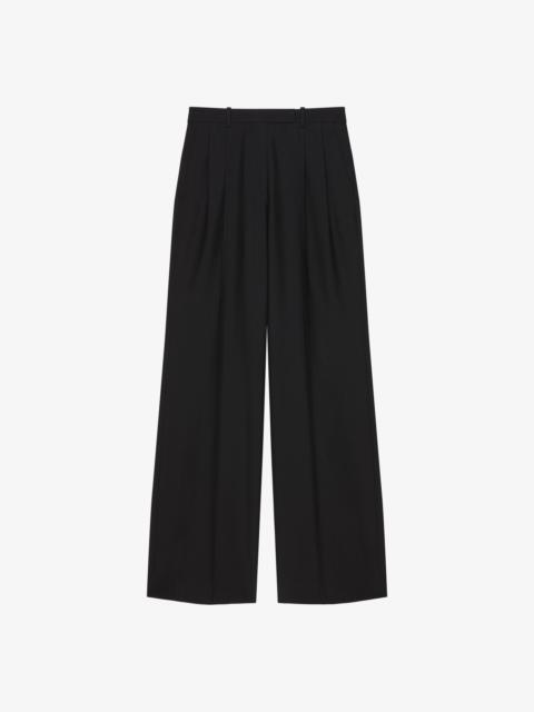 TAILORED PANTS IN WOOL WITH LUREX STRIPES