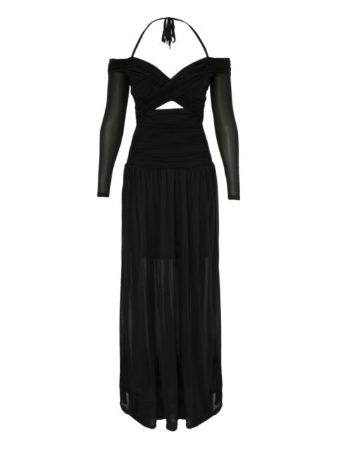ILLUMINATE DRAPED MAXI DRESS