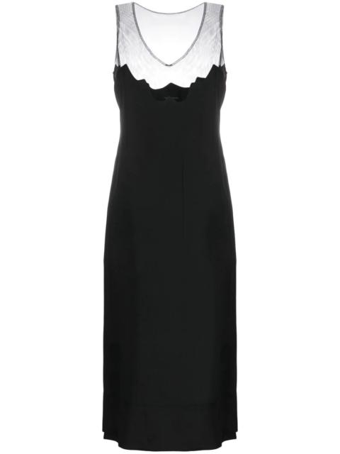 sleeveless midi dress