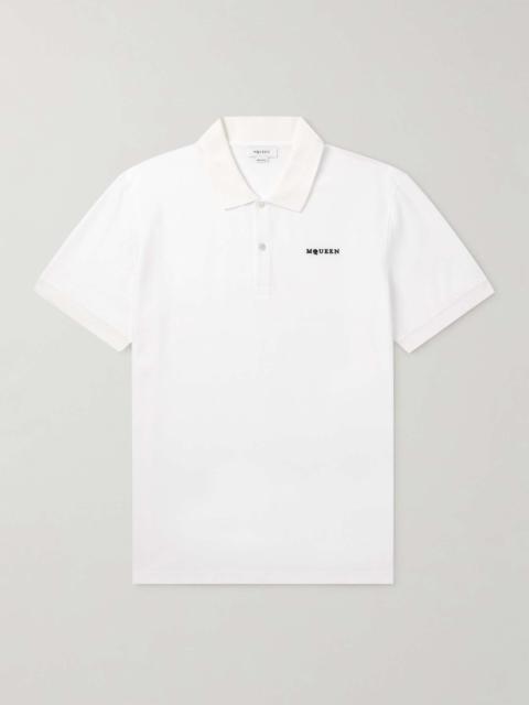 Logo-Embroidered Cotton-Piqué Polo Shirt