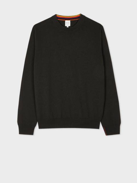 Dark Green Cashmere Crew Neck Sweater