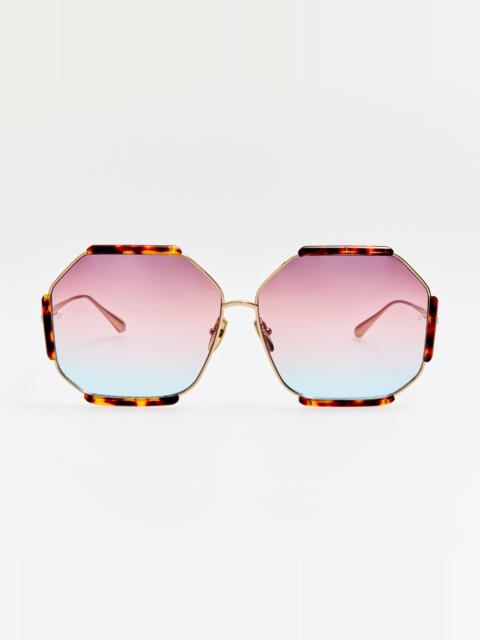 Margot Sunglasses in 22K Gold and Dusk