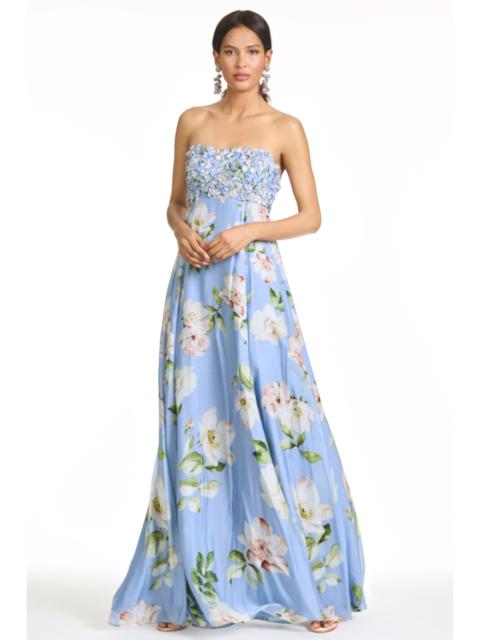 EMBROIDERED AMES GOWN - TWILIGHT PETALS