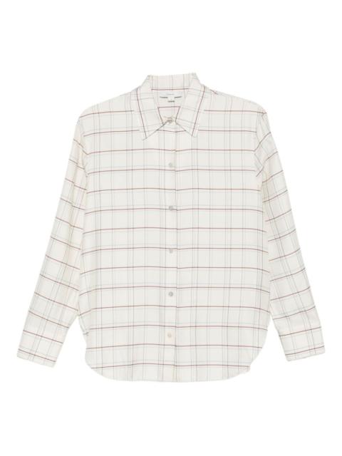 checke-pattern shirt