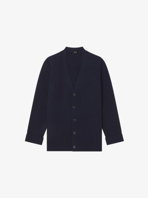 WOOL-CASHMERE UNISEX CARDIGAN