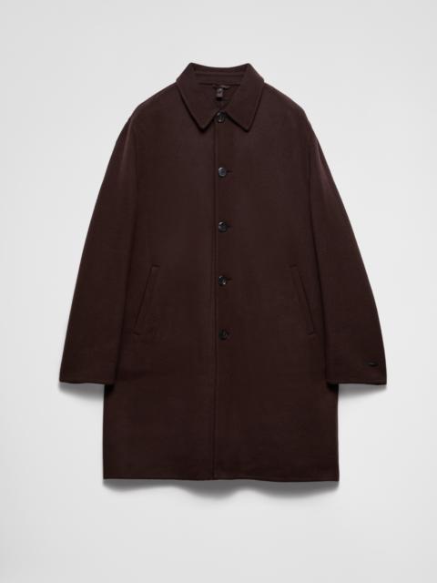 Double cashmere overcoat