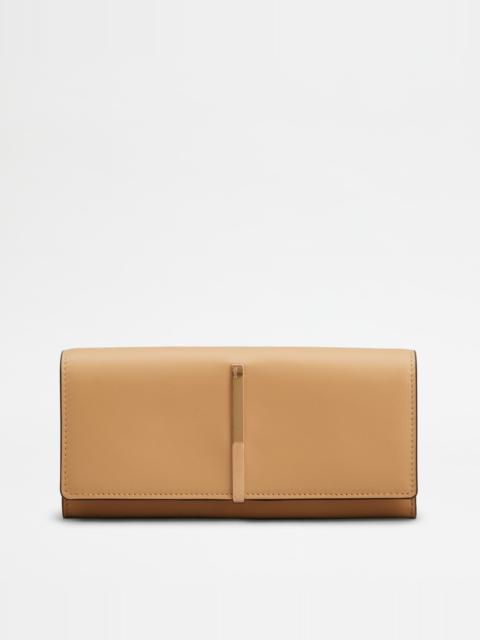 WALLET IN LEATHER - NATURAL