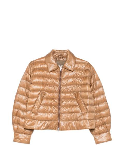 polo-collar padded jacket