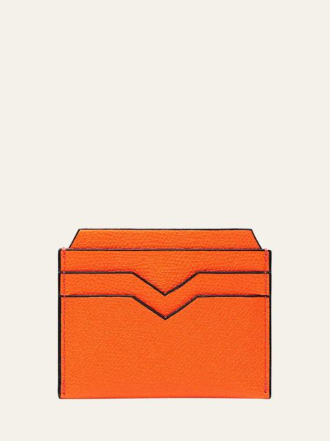 Men's V-Slot Leather Card Case