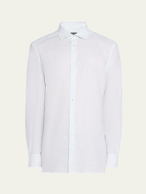 Men's Oasi Lino Stripe Sport Shirt