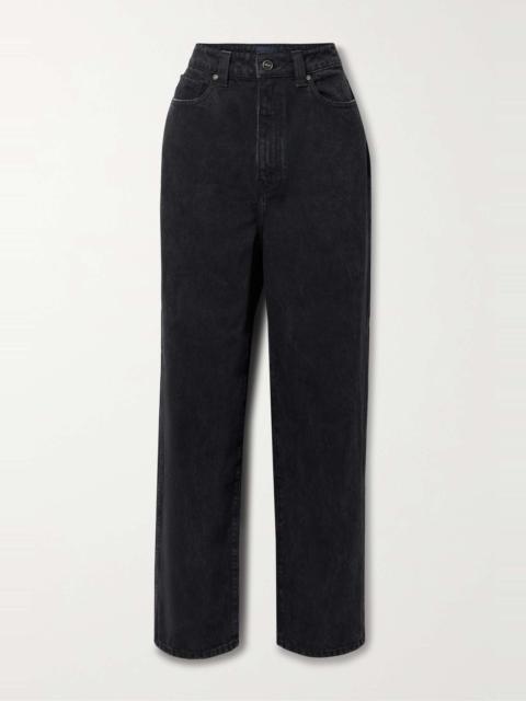 Martin high-rise straight-leg jeans
