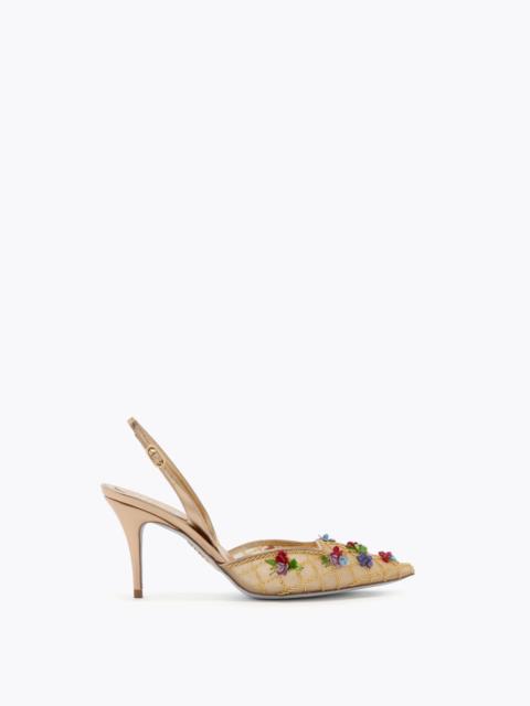 FLORA GOLD SLINGBACK 80