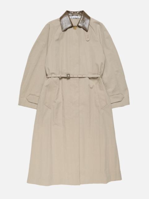 Belted trenchcoat - Khaki grey