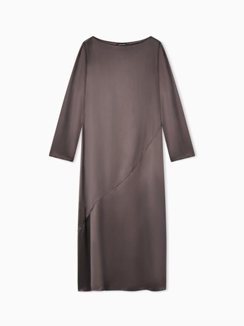 VISCOSE TWILL MIDI DRESS