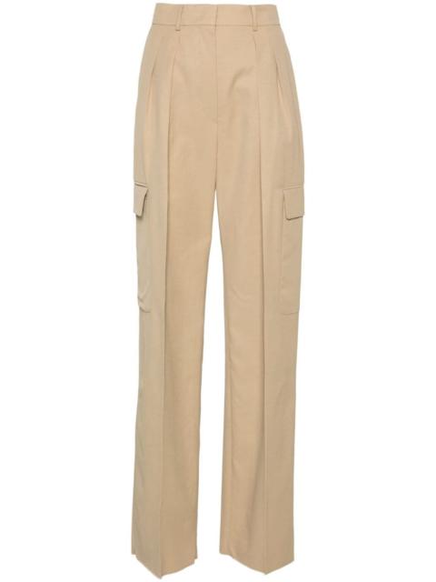 pleat-detail trousers