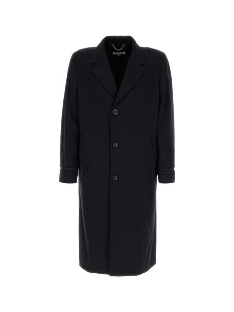 Midnight Blue Wool Coat