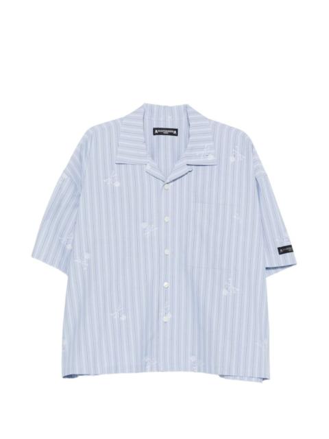 striped-pattern shirt