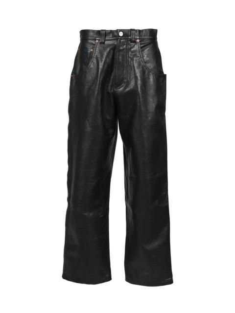 LEATHER HIP-HOP PANTS / BLK