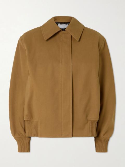 Oversized bomber jacket Tan