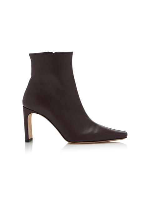 Wally Leather Ankle Boots brown