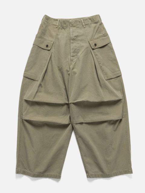 Herringbone Jumbo Monkey Pants Khaki