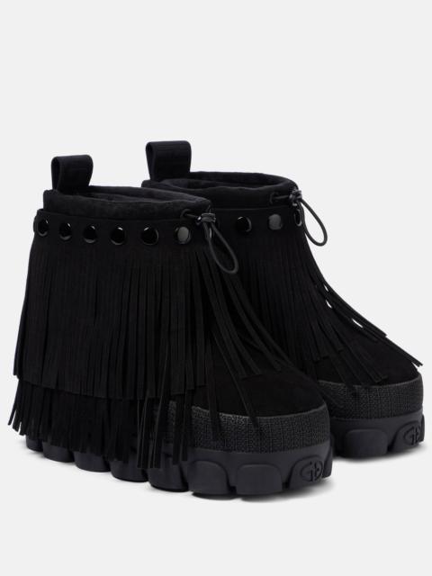Vergara fringed suede snow boots