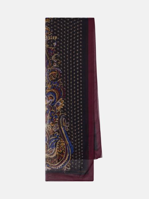 Tosca paisley silk scarf