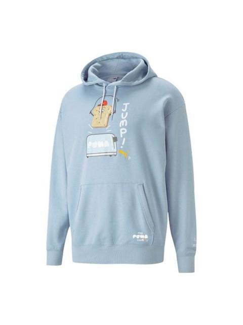 PUMA Club Graphic Funny Printing Knit Sports Light Blue 533198-61