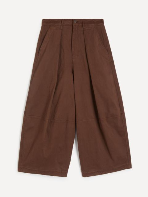 Brown Deadbeat Wide-Leg Trousers