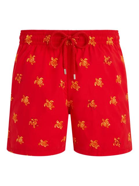 Men Swim Trunks Embroidered Micro Ronde des Tortues Diagonale - Limited Edition