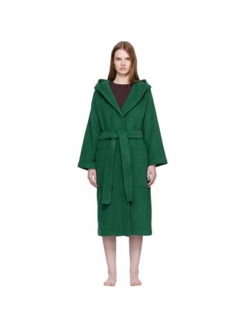 Green Terry Hooded Bathrobe