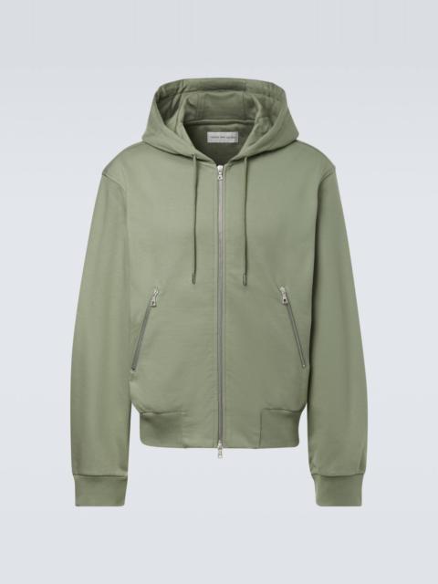 Cotton zip-up hoodie