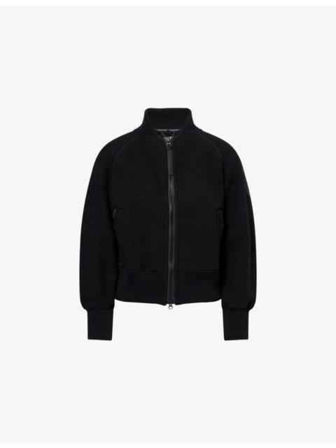 Sierra Fleece Wool-Blend Bomber Jacket